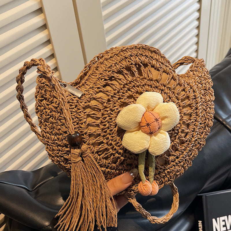 Hand-knotted flower-shaped bag Bowlift