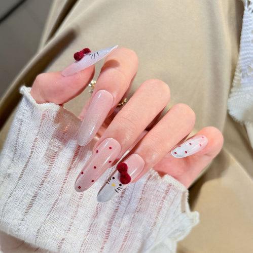 Character-Themed Press-On Nail Set Bowlift