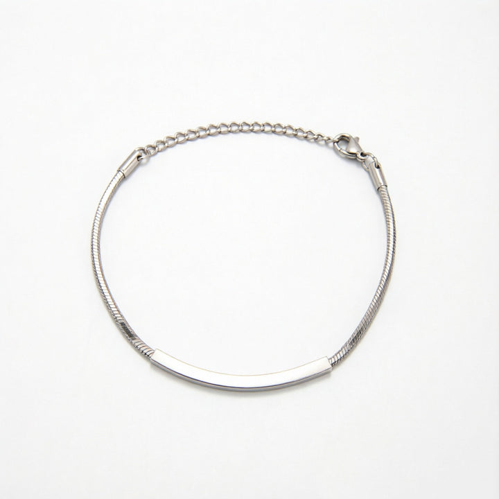 Elegant Minimalist Silver Chain Bracelet Bowlift