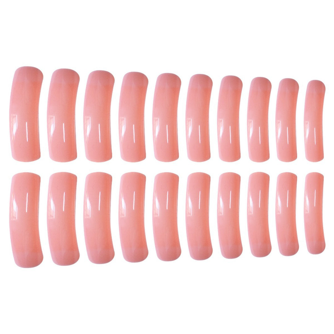 Long Glossy Press-On Nails Bowlift