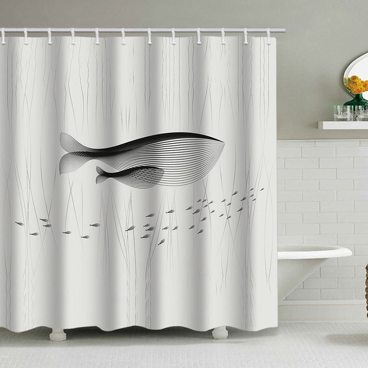Artistic Floral Shower Curtain Bowlift