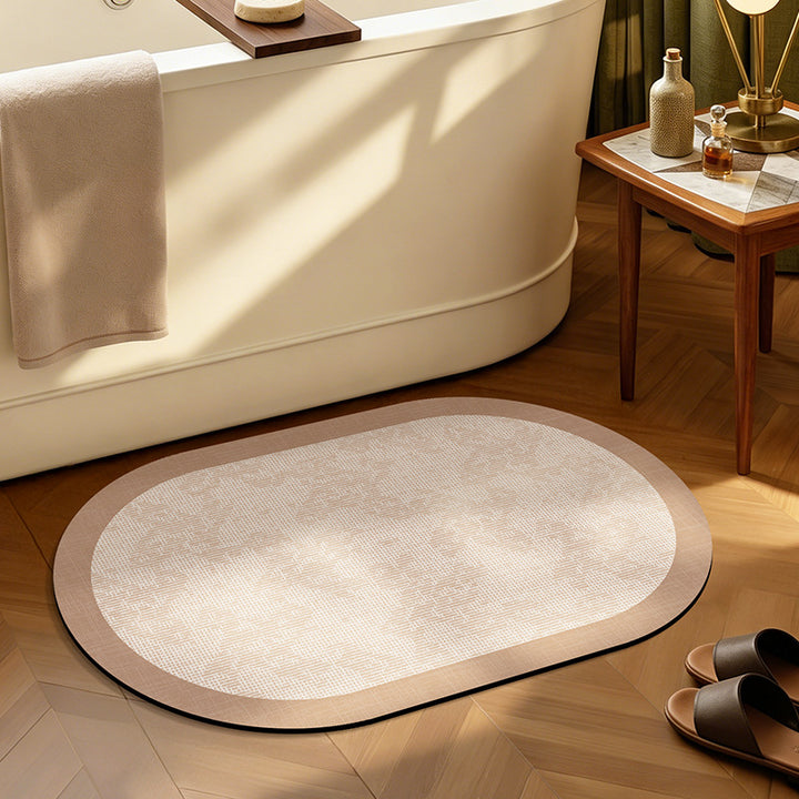 Botanical Design Bath Mat Bowlift