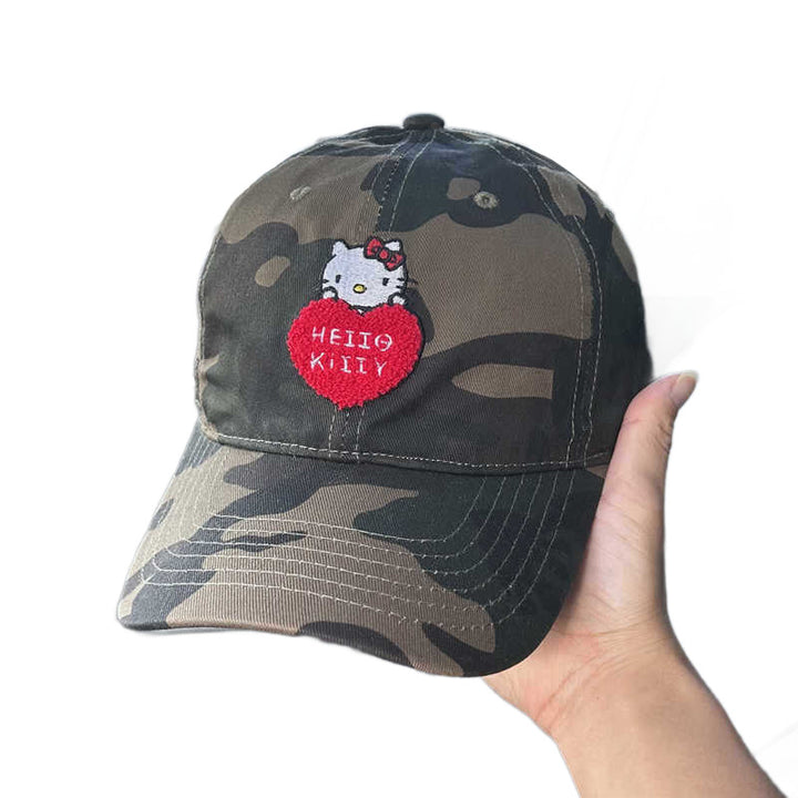Unisex Camouflage Embroidered Cap Bowlift