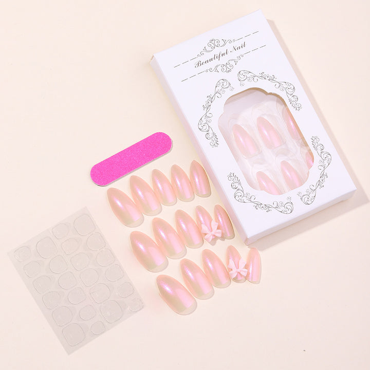 Nail art set with shimmering tips and elegant decorations Bowlift