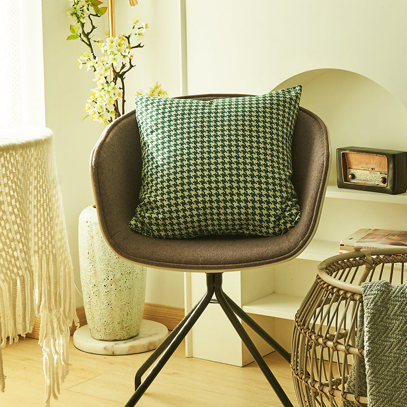 Textured Velvet Accent Cushion