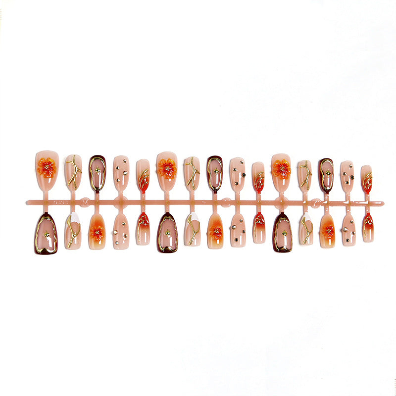Do-it-Yourself artificial nails with floral designs Bowlift