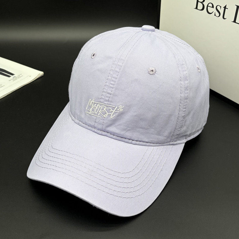 Men's Casual Stitch-Embellished Baseball Cap Bowlift
