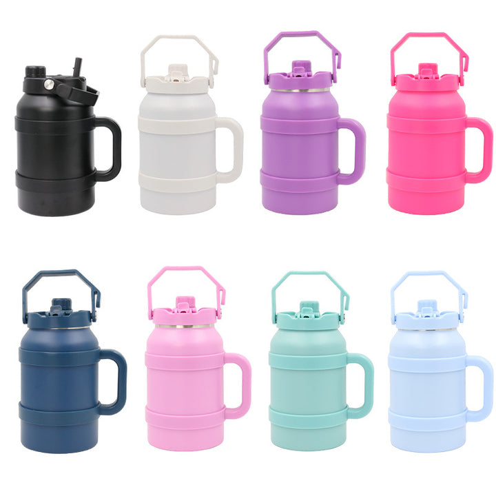 Ladies Insulated Stainless Steel Drinking Bottle with Practical Handle and Double Wall Technology Bowlift