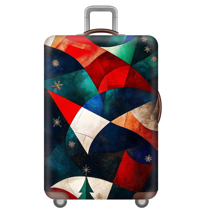 Unisex nano elastic suitcase cover with starry sky city motif, stretch protective cover for trolley luggage Bowlift