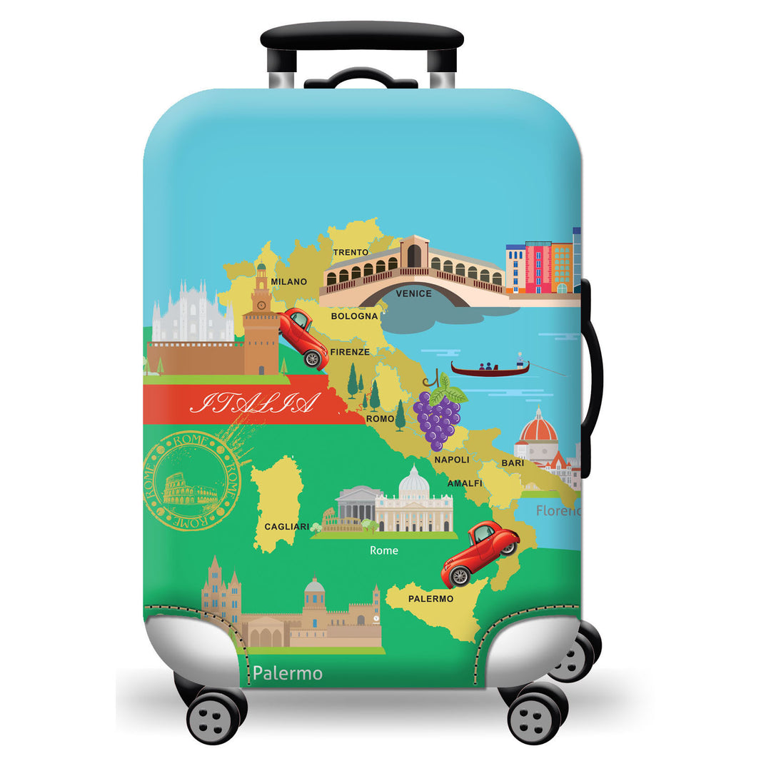 Geometric Travel Hard Shell Suitcase Bowlift