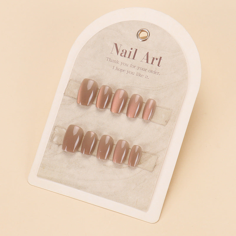 Glossy Press-On Nail Set Bowlift