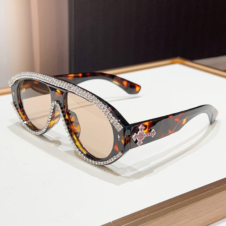 Luxury Oversized Rhinestone Sunglasses Bowlift