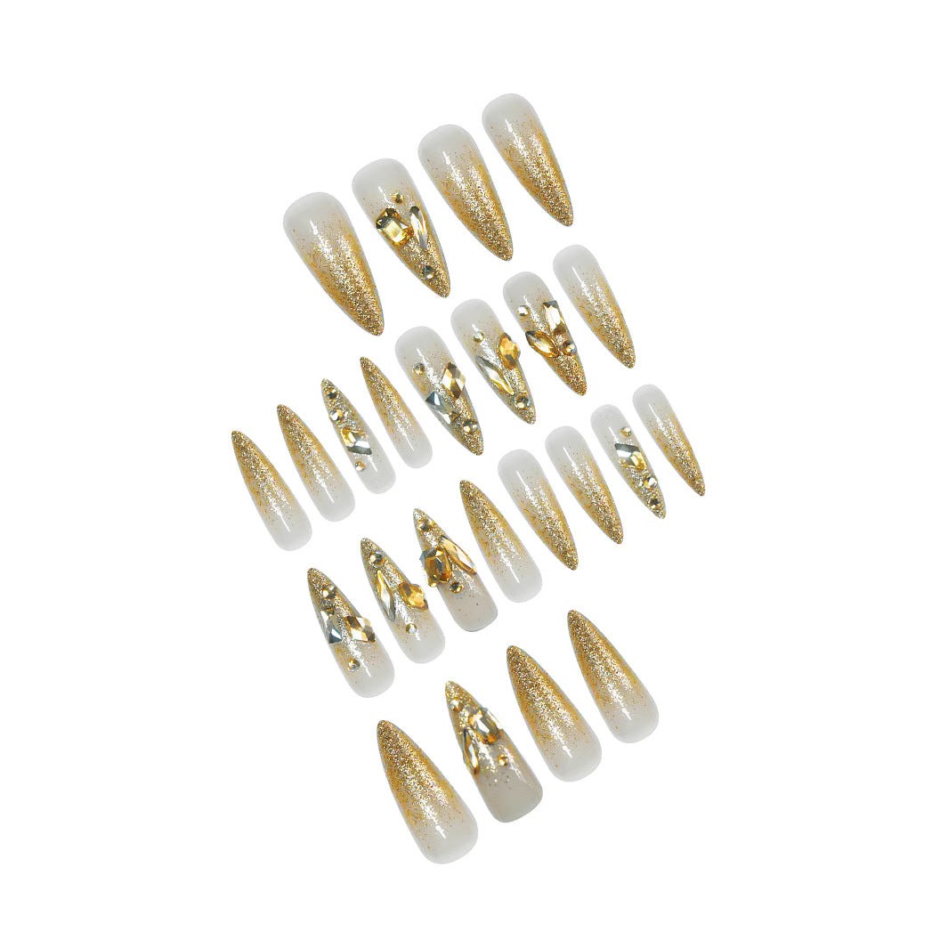 Glamorous Crystal-Embellished Nail Tips Bowlift