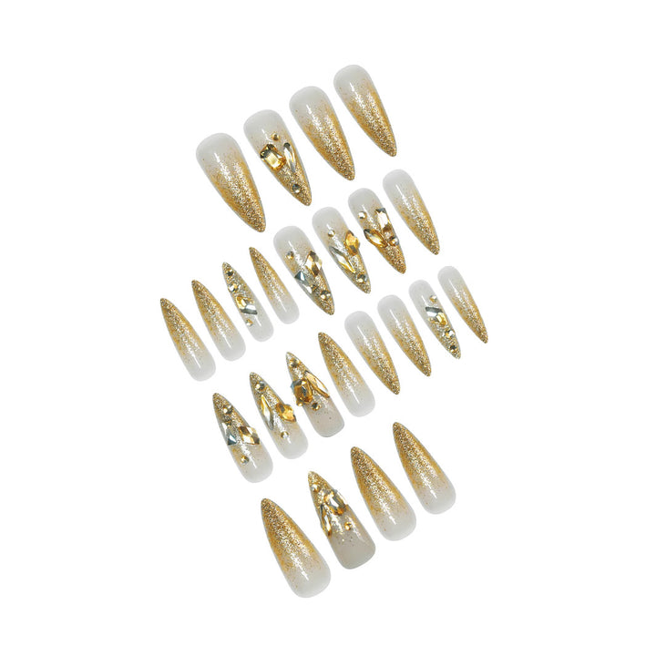 Glamorous Crystal-Embellished Nail Tips Bowlift