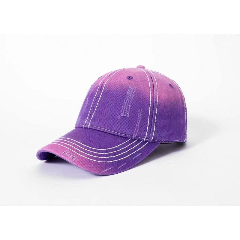 Men's Classic Distressed Cotton Baseball Cap Bowlift