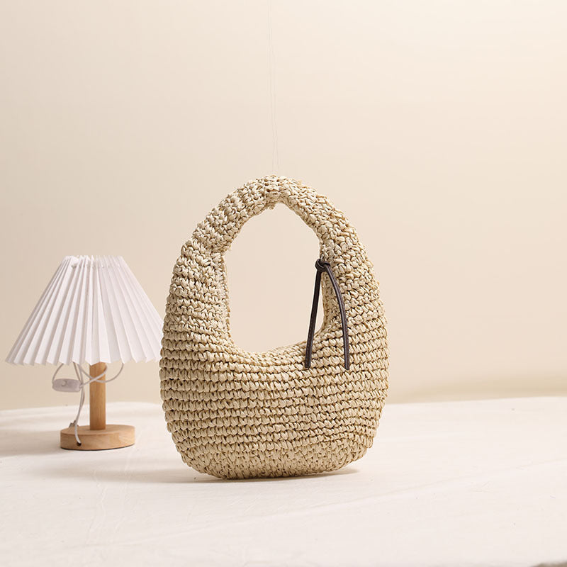 Handmade Basket Bag in Modern Hobo Style Bowlift