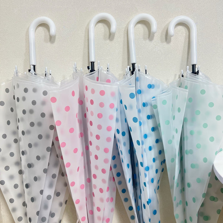 Women's transparent umbrella with polka dots Bowlift