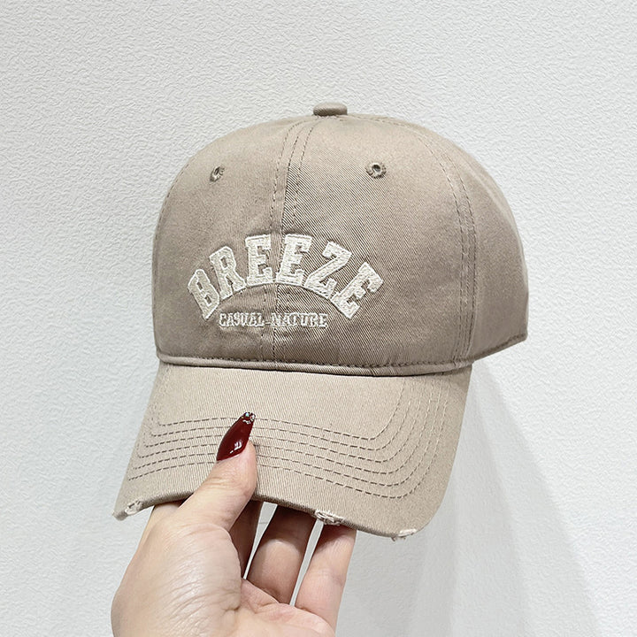 Men's Casual Distressed Cotton Cap Bowlift