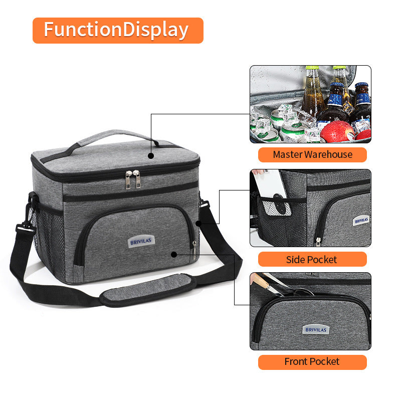 Multi-Compartment Insulated Lunch Cooler