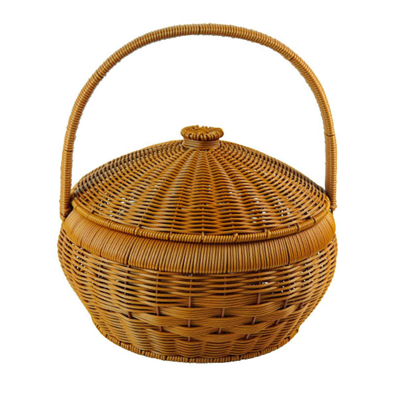 Multi-Tiered Woven Storage Basket Bowlift