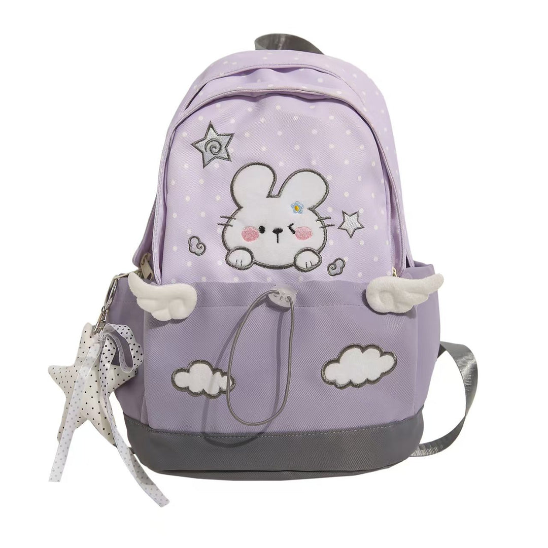Whimsical Rabbit-Themed School Backpack Bowlift