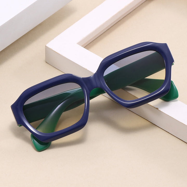 Women's fashionable geometric oversized sunglasses Bowlift