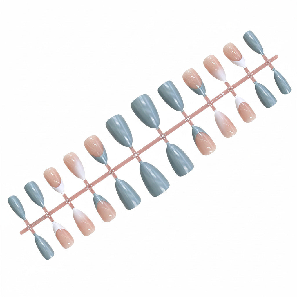 Elegant Ombre Almond-Shaped Press-On Nails Bowlift