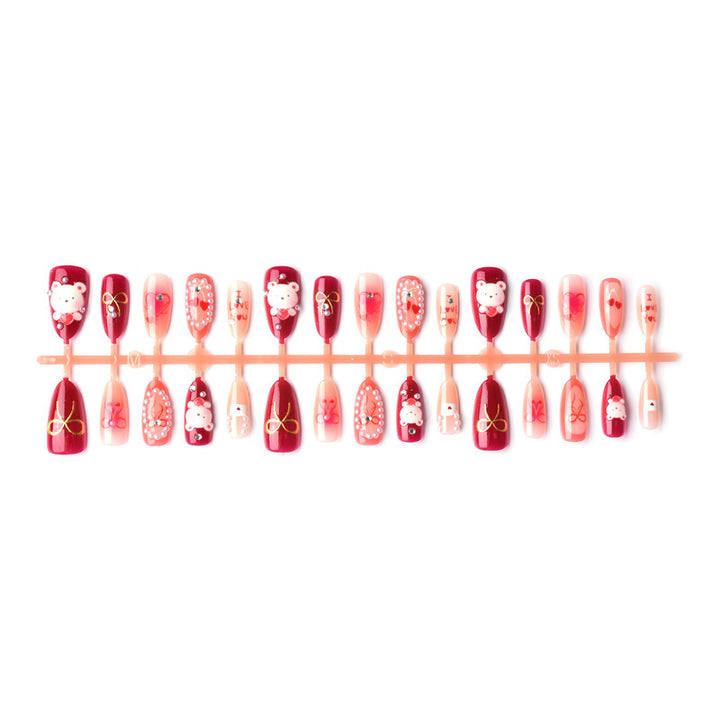 Artistic Nail Set with Loving Designs Bowlift