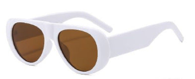 Contemporary Oversized Shield Sunglasses Bowlift