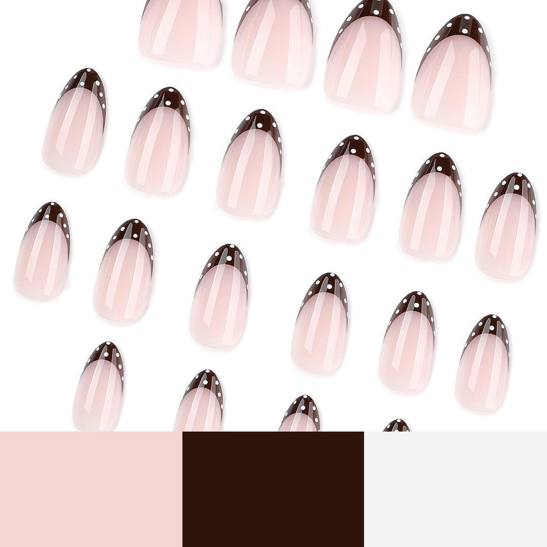 Artful nail art with elegant French tips and glitter accents Bowlift