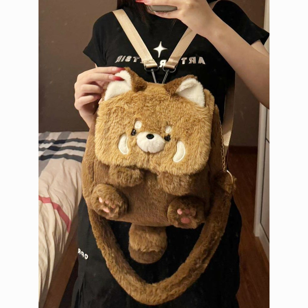 Plush backpack with animal design Bowlift