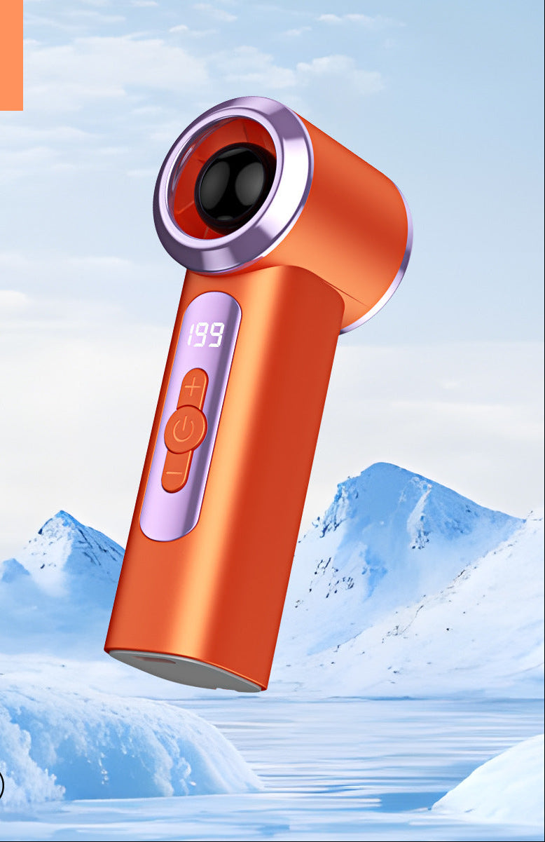 Women's Portable Mini Fan with Intelligent LED Display Bowlift