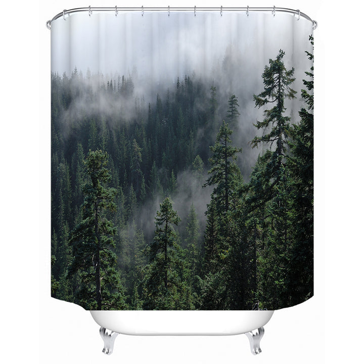 Forest Serenity Shower Curtain Bowlift