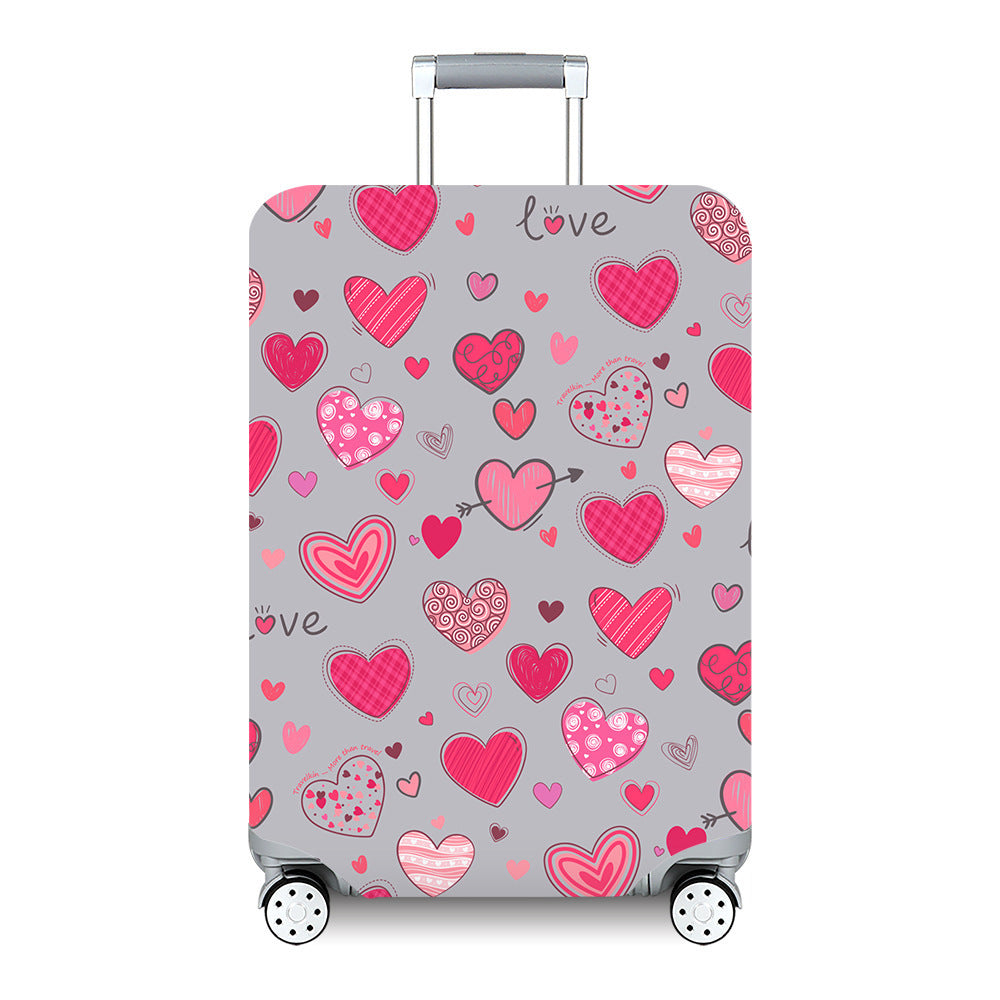 Women's Hard Shell Travel Suitcase with Custom Statement Design Bowlift