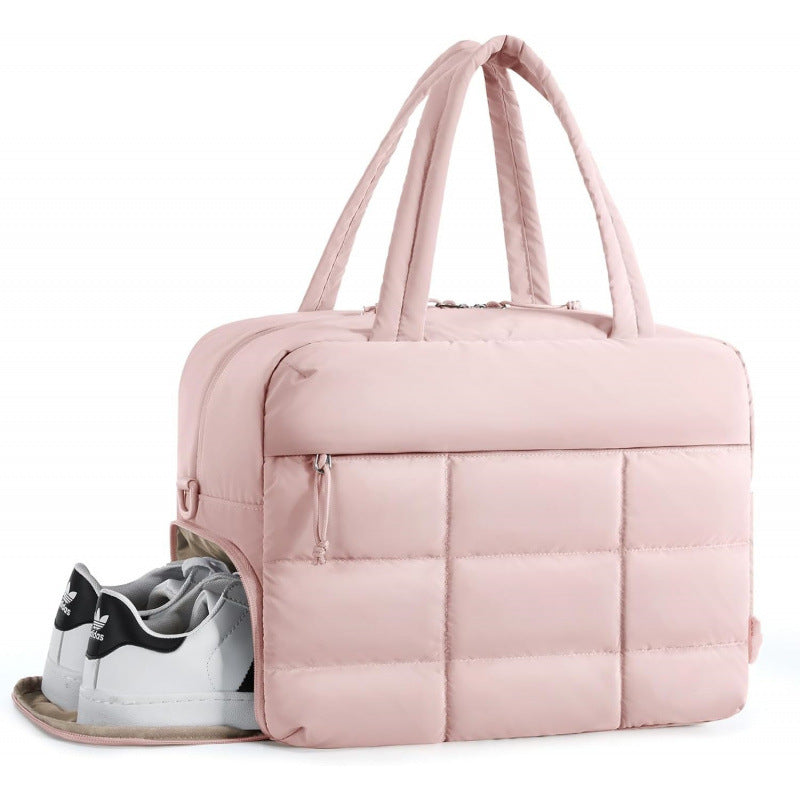 Multi-Functional Quilted Gym Duffel Bag Bowlift