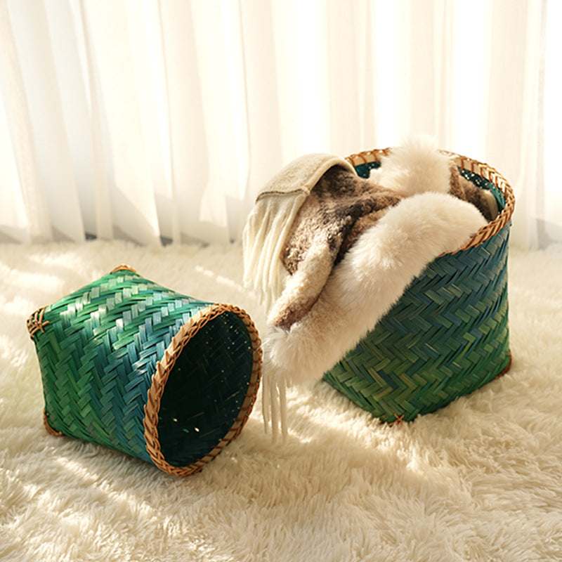 Handwoven storage basket Bowlift