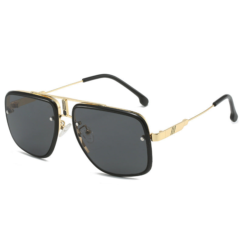 Women's fashionable oversized sunglasses with gold accents Bowlift