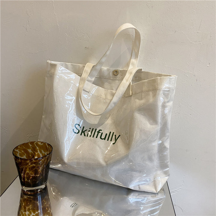 Sleek Transparent Shopping Tote