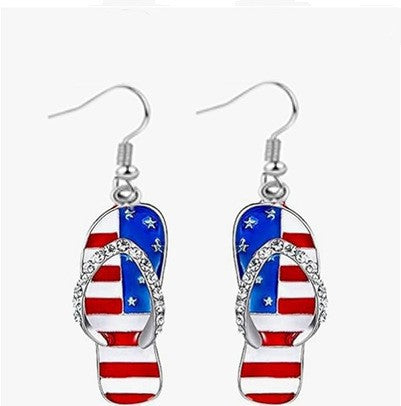 Ladies playful star earrings with crystal embellishment and hook closure Bowlift