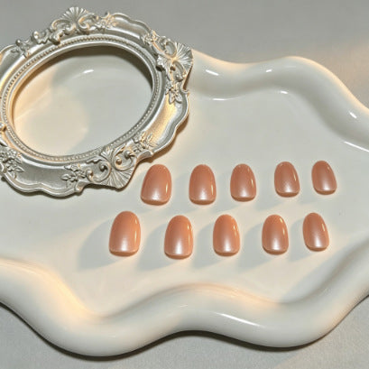 Natural Finish Press-On Nail Extensions Bowlift