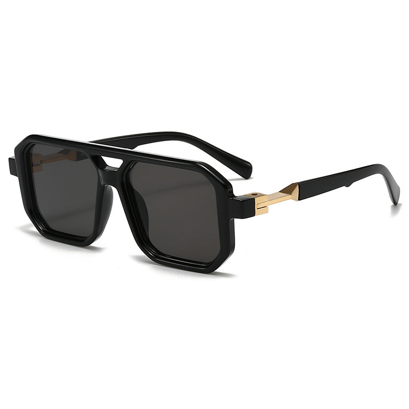 Ladies stylish oversized sunglasses with geometric frame Bowlift