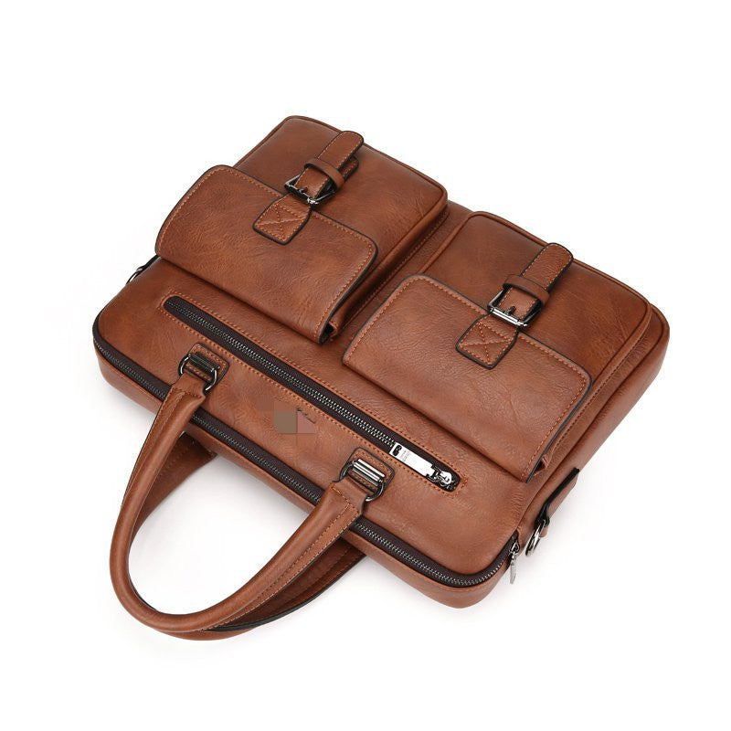 Stylish Multi-Pocket Briefcase Bowlift