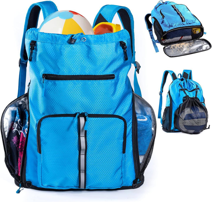 Multifunctional leisure backpack with special compartments for towels and sports accessories Bowlift