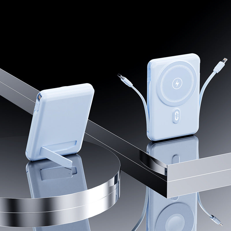 Portable power bank with integrated holder and fast charging function Bowlift