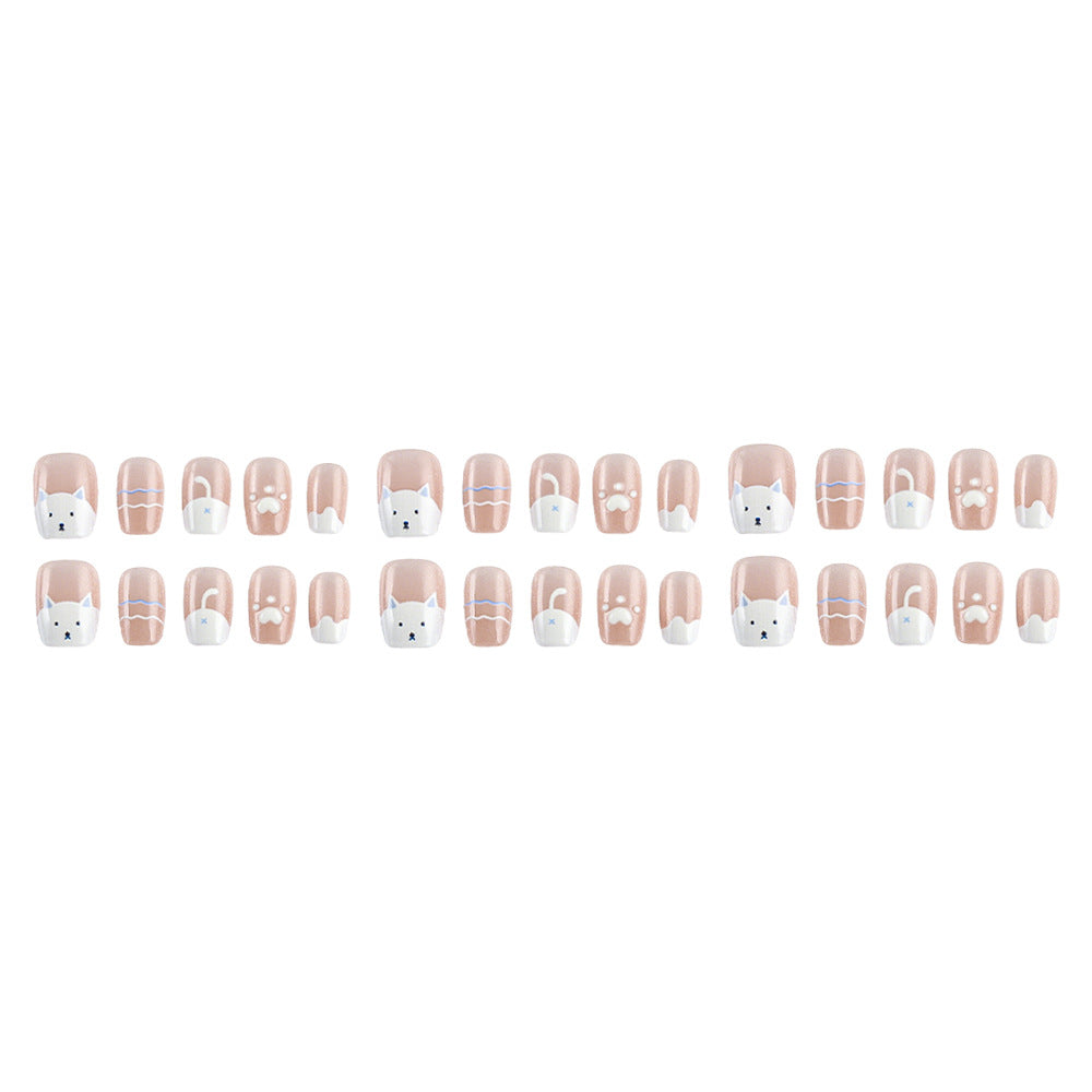 Artistic Themed Press-On Nail Art Bowlift
