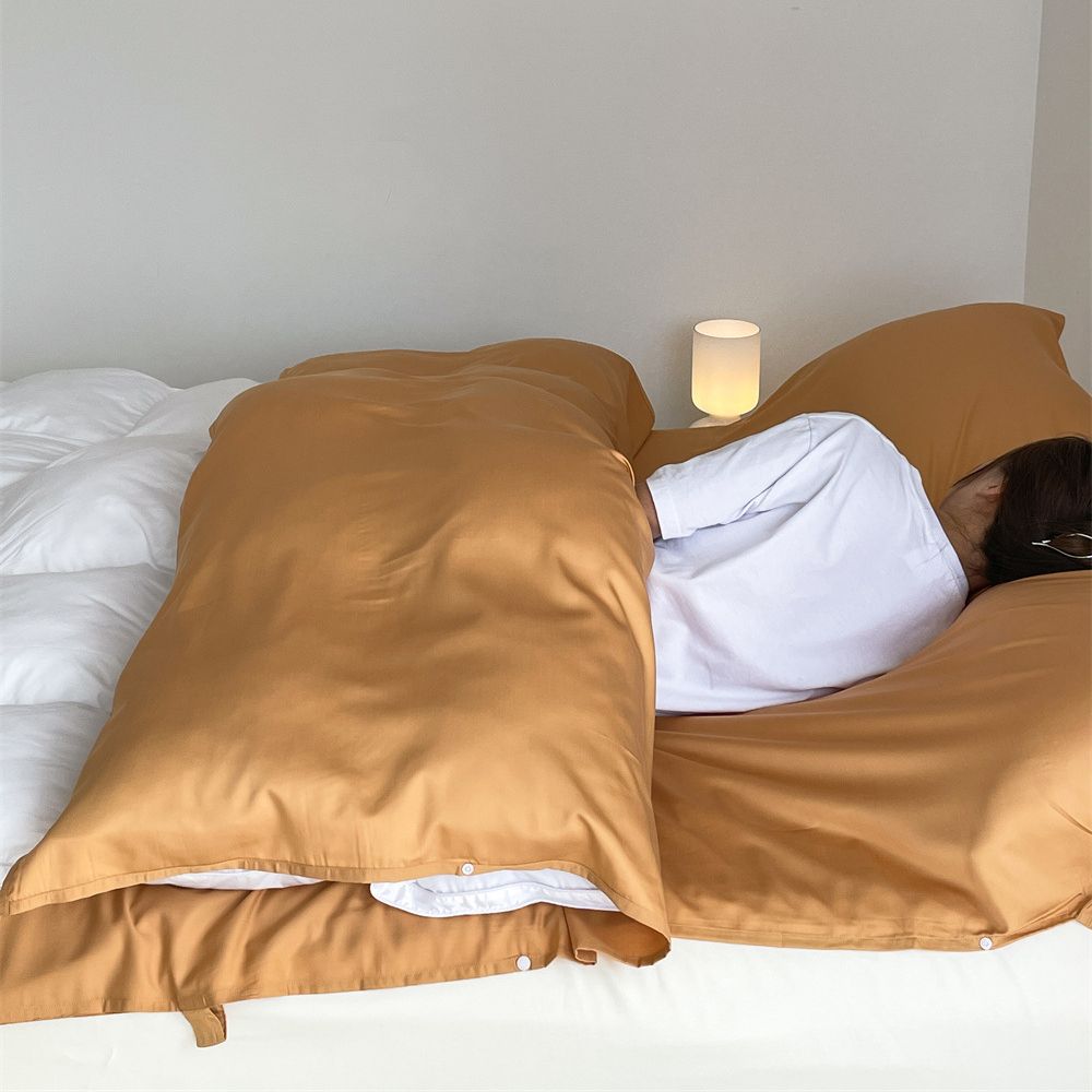 Premium microfiber bed sheet set with fitted sheet & flat sheet, wrinkle-resistant and breathable