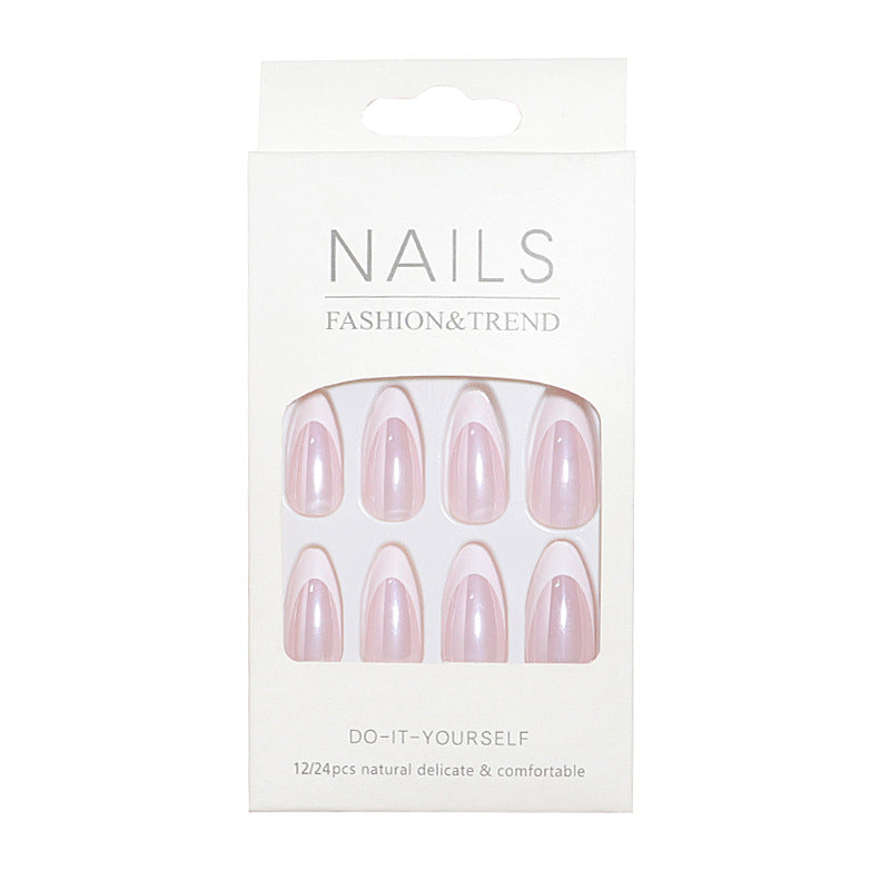 DIY Natural Glossy Press-On Nail Set Bowlift
