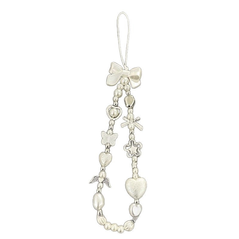 Heart and Butterfly Charm Beaded Bracelet Bowlift