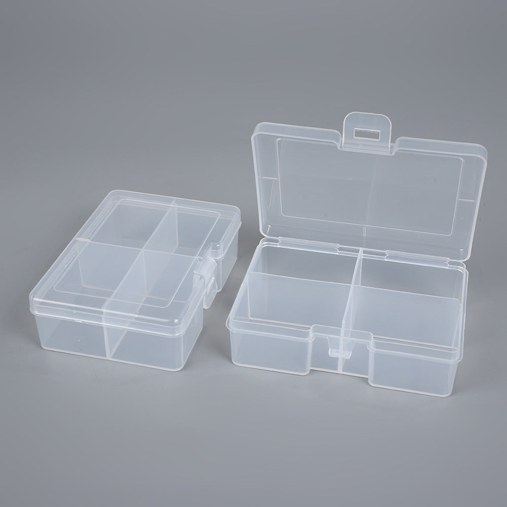 Transparent Multi-Section Craft Storage Box Bowlift