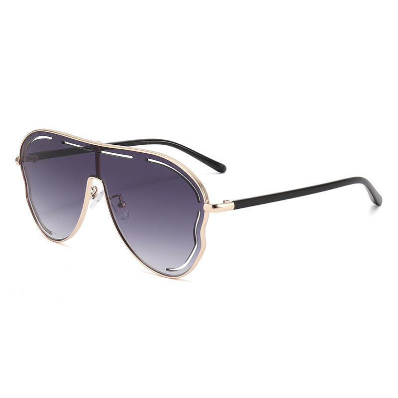 Men's Aviator-Style Shield Sunglasses Bowlift